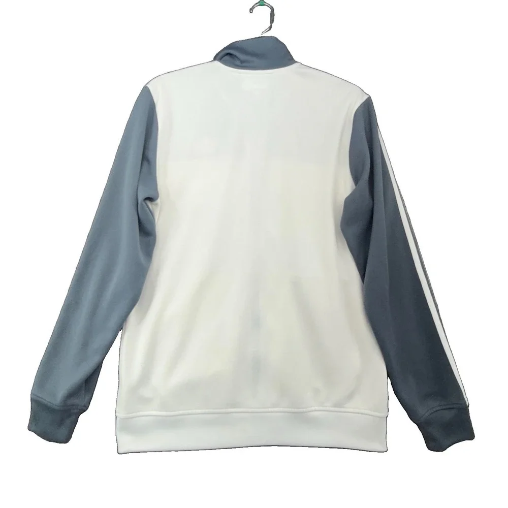 Adidas Originals Mens Gray White Yellow Track Jacket Full Zip S 260502-10